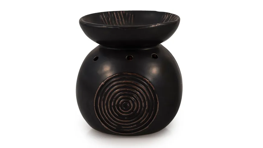 pajoma Duftlampe Relief schwarz
