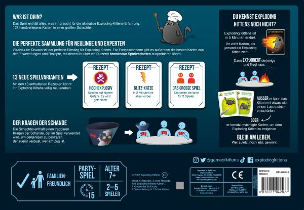 Exploding Kittens: Recipes for Disaster (deutsch)