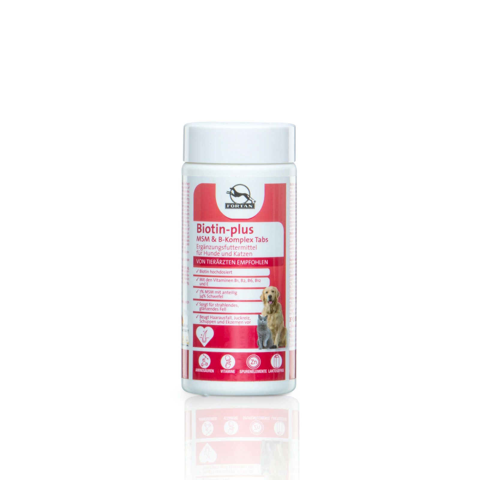 Fortan Ergänzungsfutter & Aufzucht Fortan Biotin-plus MSM & B-Komplex Tabs 100 g