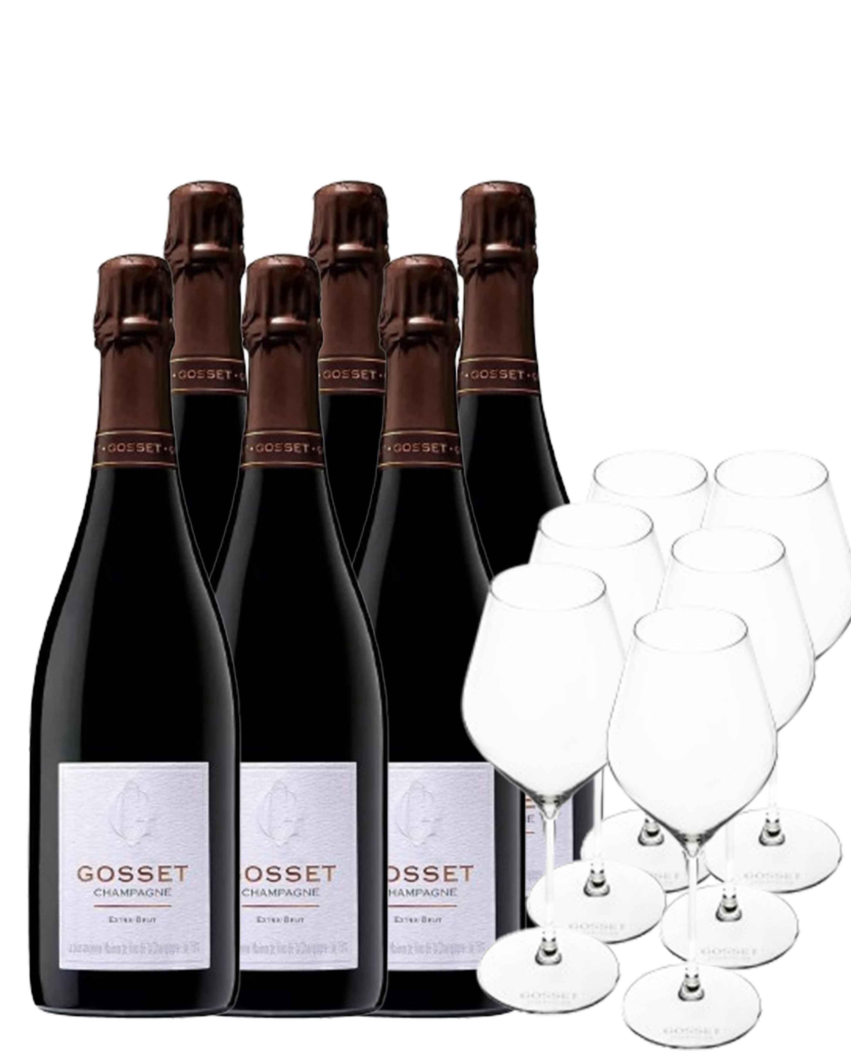Champagner Gosset Extra Brut im Vorteilspaket