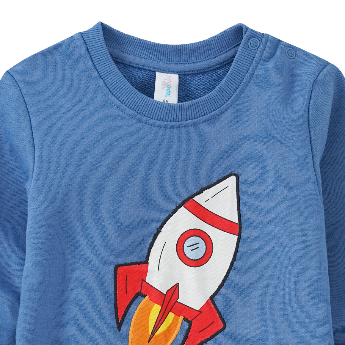Baby Sweatshirt mit Raumschiff-Applikation
