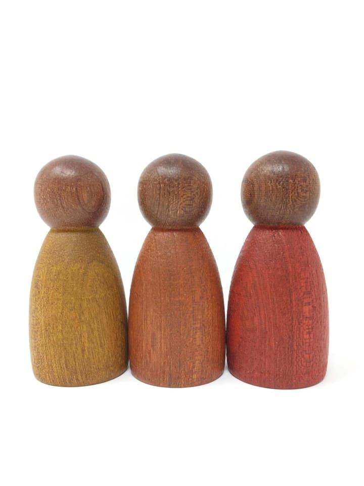 Grapat 3tlg. Set: Nins dunkel warme Farben in gelb, orange, rot günstig kaufen onesize