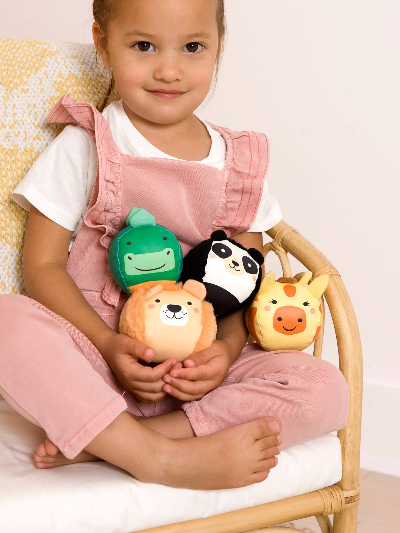 4er-Set Baby Spielbälle DOOBALLS LITTLE BIG FRIENDS - mehrfarbig