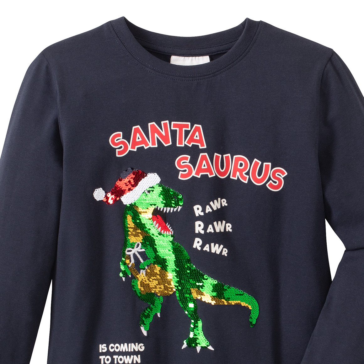 Jungen Langarmshirt mit Weihnachts-Motiv