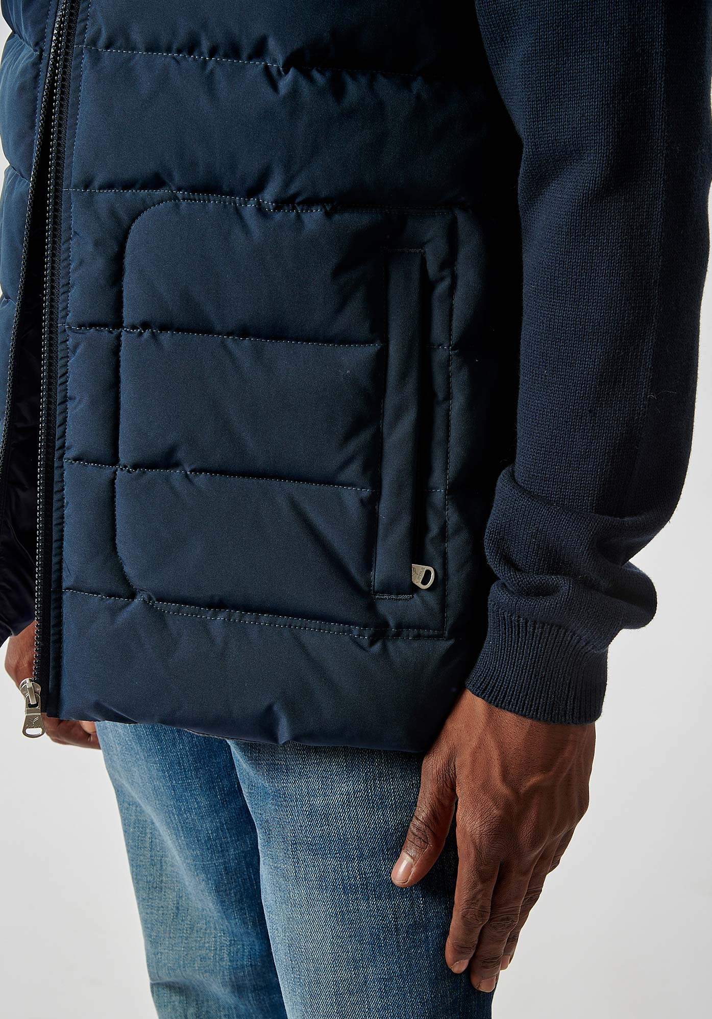 VADED  Gilet bleu homme