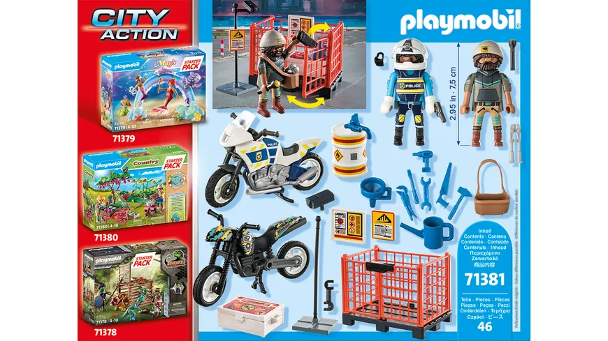 PLAYMOBIL 71381 - City Action - Starter Pack Polizei