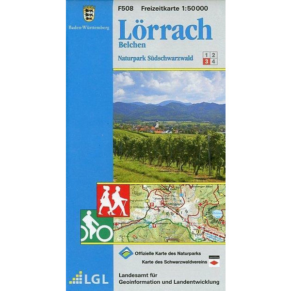 LGL BW 50 000 Freizeit Lörrach - Wanderkarte