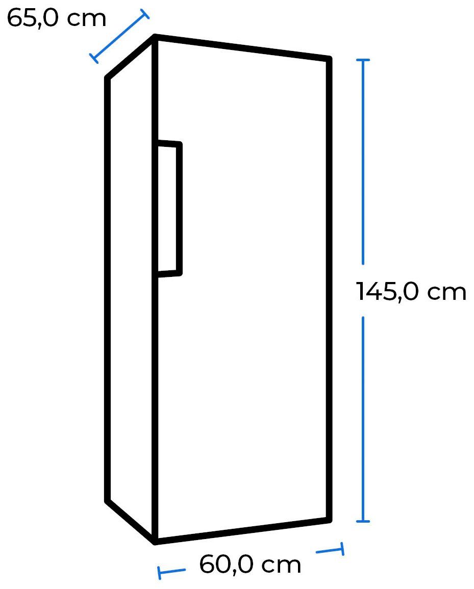 exquisit Gefrierschrank GS22-H-280E weiss, 145 cm hoch, 60 cm breit