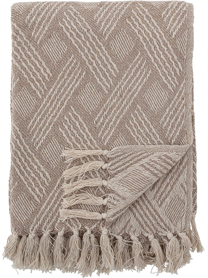Bloomingville Tagesdecke ''Ghina'' in Beige - (L)160 x (B)130 cm günstig kaufen onesize