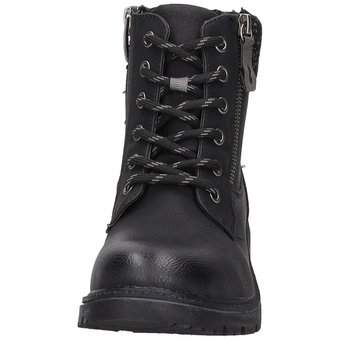 Puccetti Schnür Boots in schwarz
