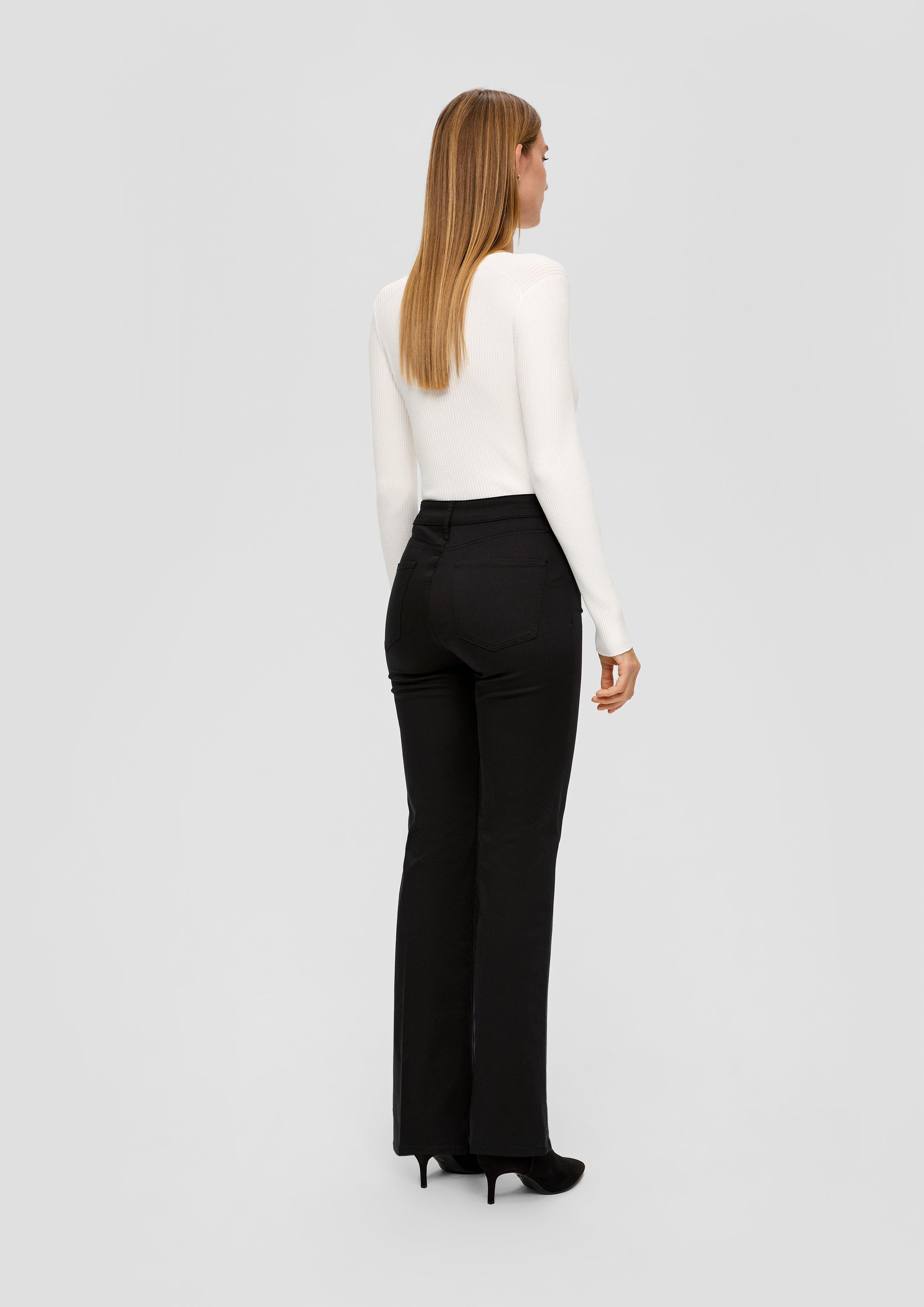Regular: Satinhose mit Flared Leg  2138418-9999