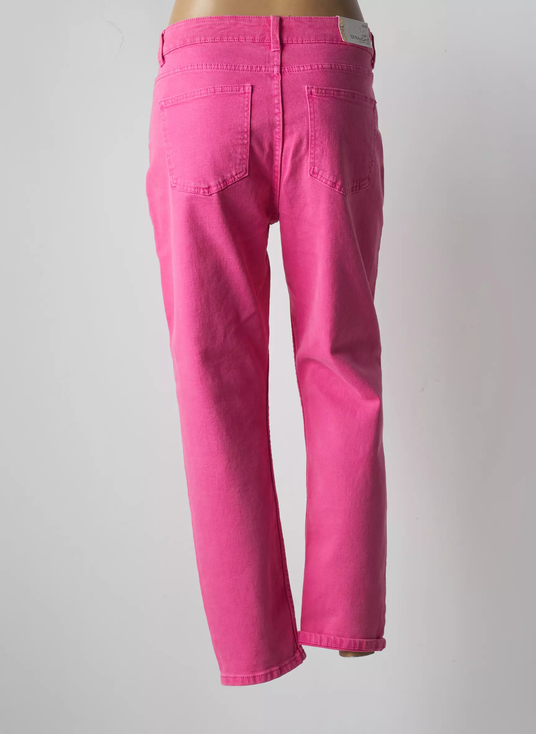 Only Jeans Coupe Droite Femme couleur rose