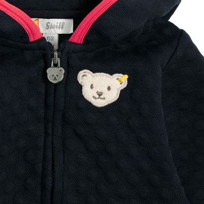Sweatjacke, dunkelblau für Mädchen
