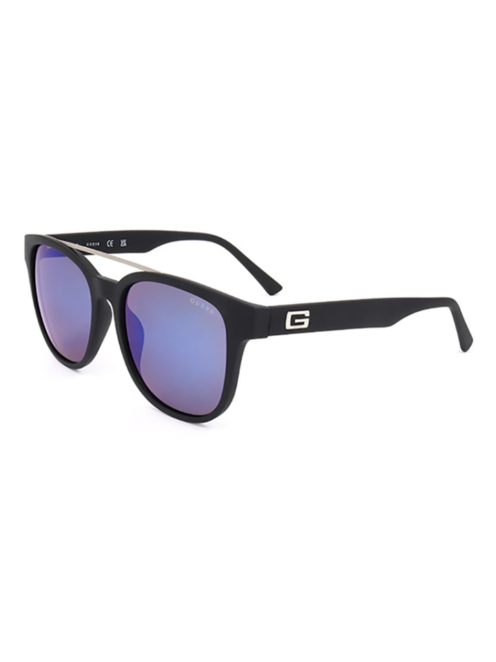 Guess Herren-Sonnenbrille in Blau/ Schwarz günstig kaufen 56