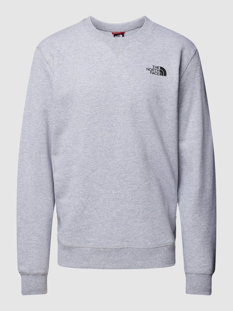Sweatshirt mit Label-Detail Modell 'SIMPLE DOME' in hellgrau