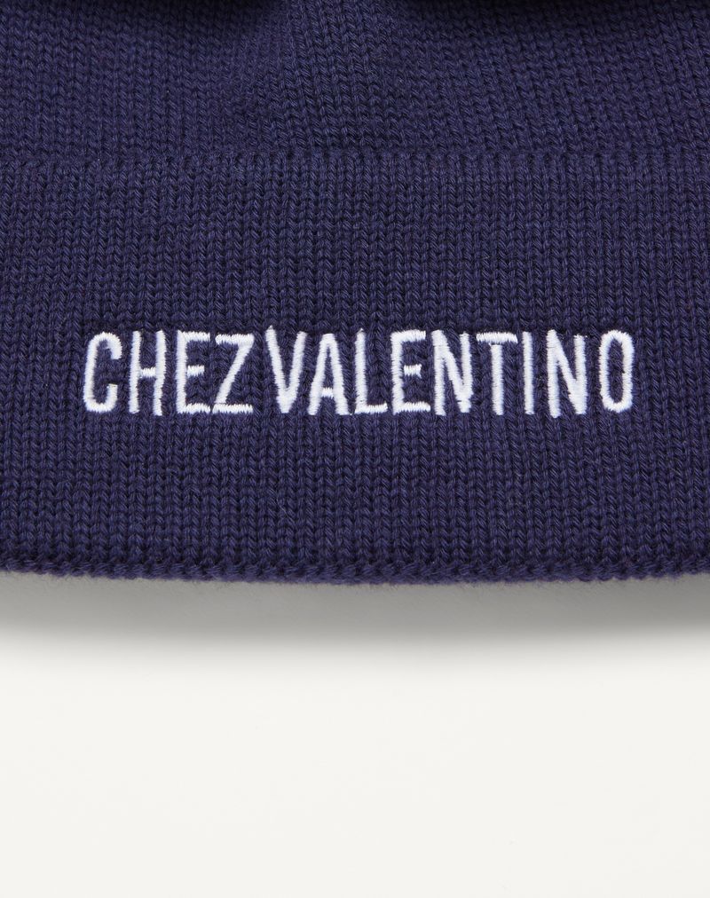 Gorro tricotado em lã da Chez Valentino