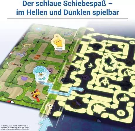 Pokémon Labyrinth Glow in the Dark - Spiel ab 7 Jahren