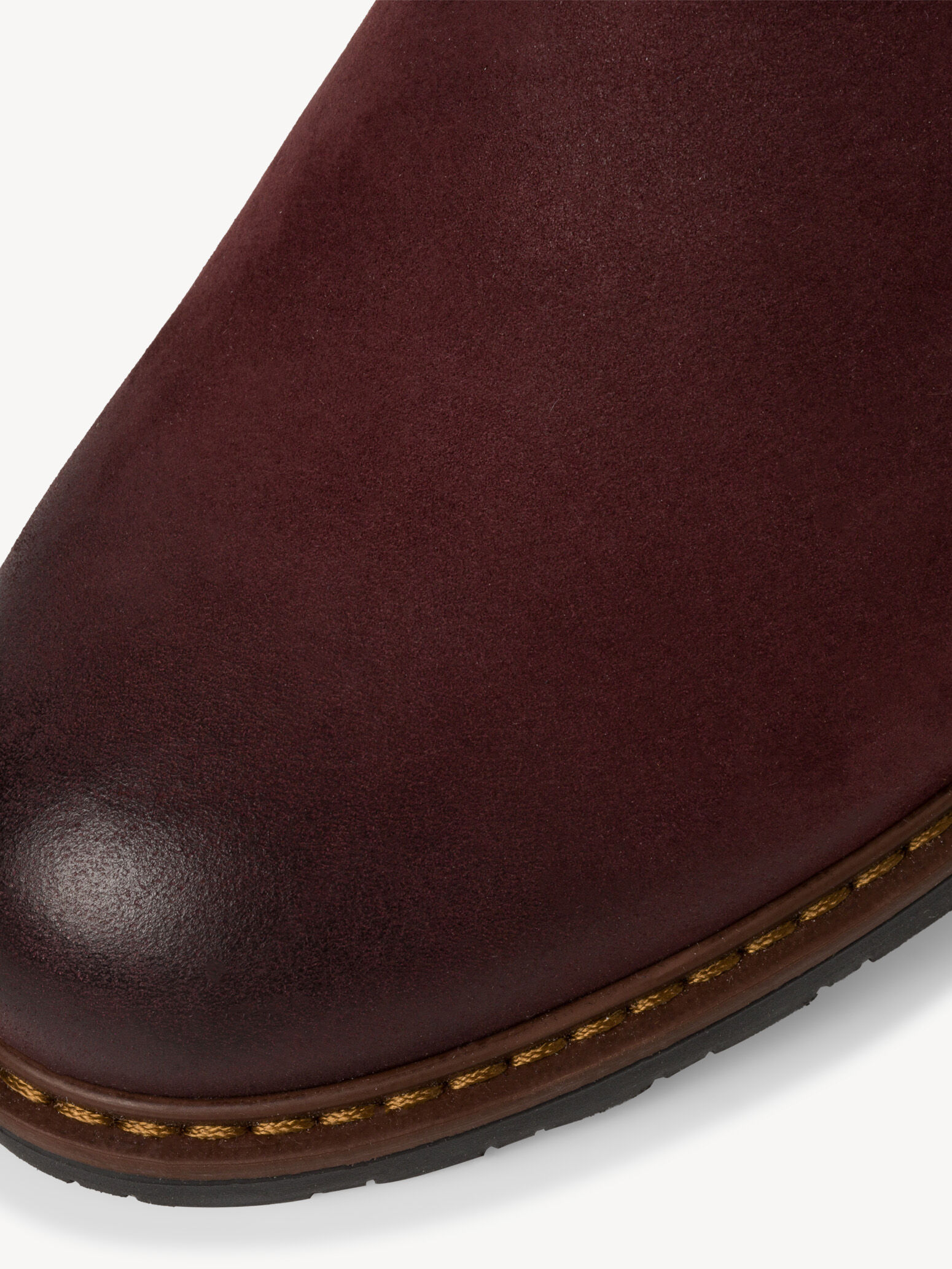Bottine Chelsea en cuir - rouge