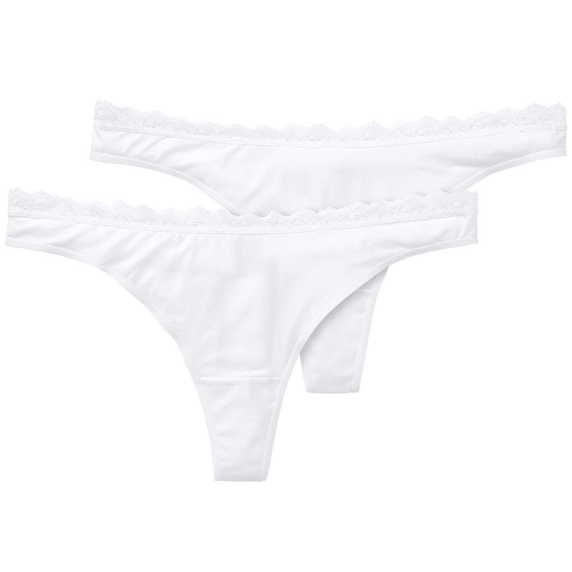 2 Damen Strings mit Spitze