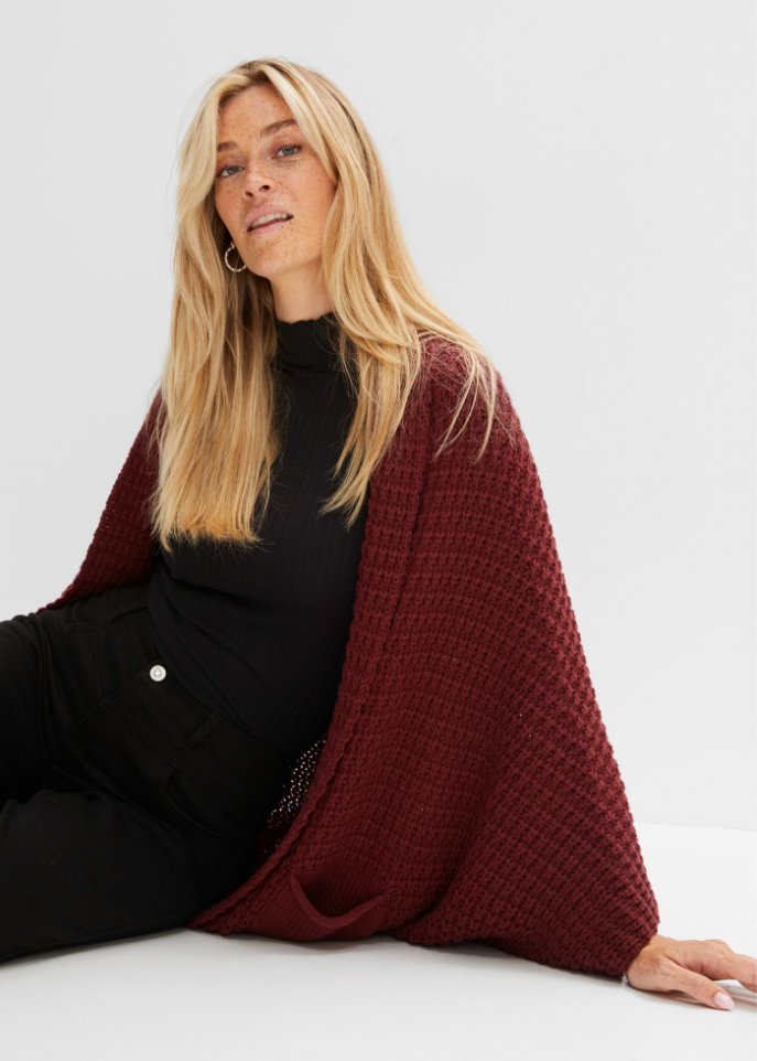 Longstrickjacke