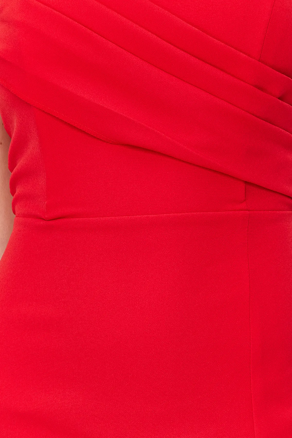 Trendyol Collection  Rotes, tailliertes, gewebtes, elegantes Abendkleid