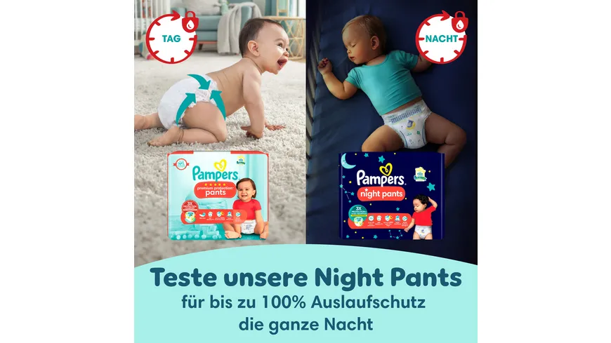 Pampers Premium Protection Pants Windeln Gr. 6 15+kg Monatsbox