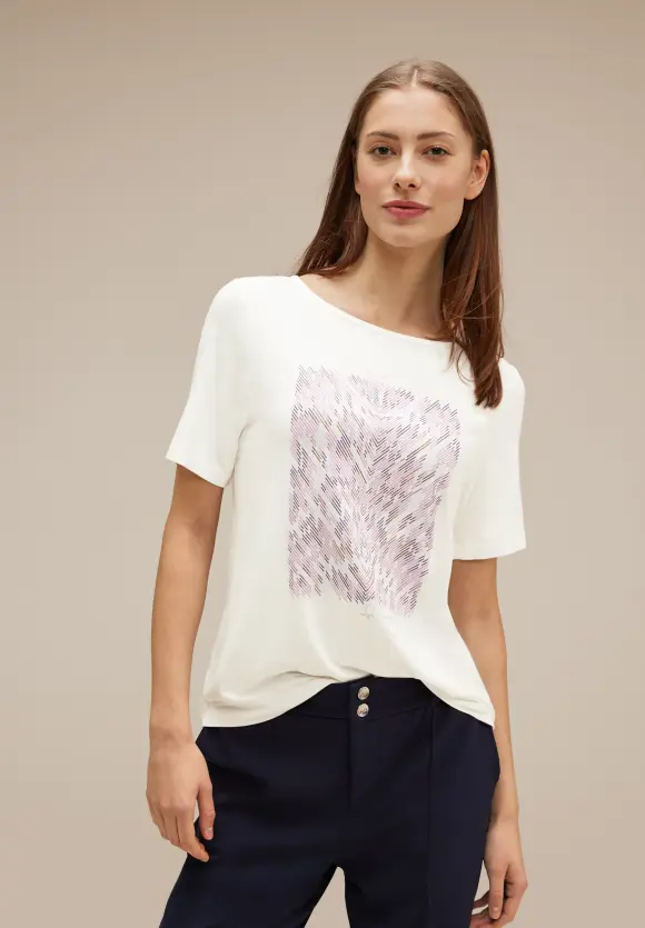 Street One T-Shirt mit Artwork Print