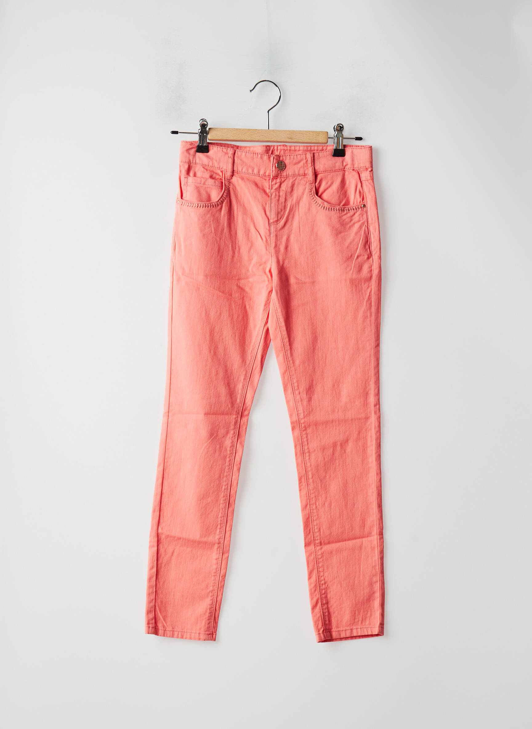 Carrement Beau Pantalons Droits Fille couleur rose