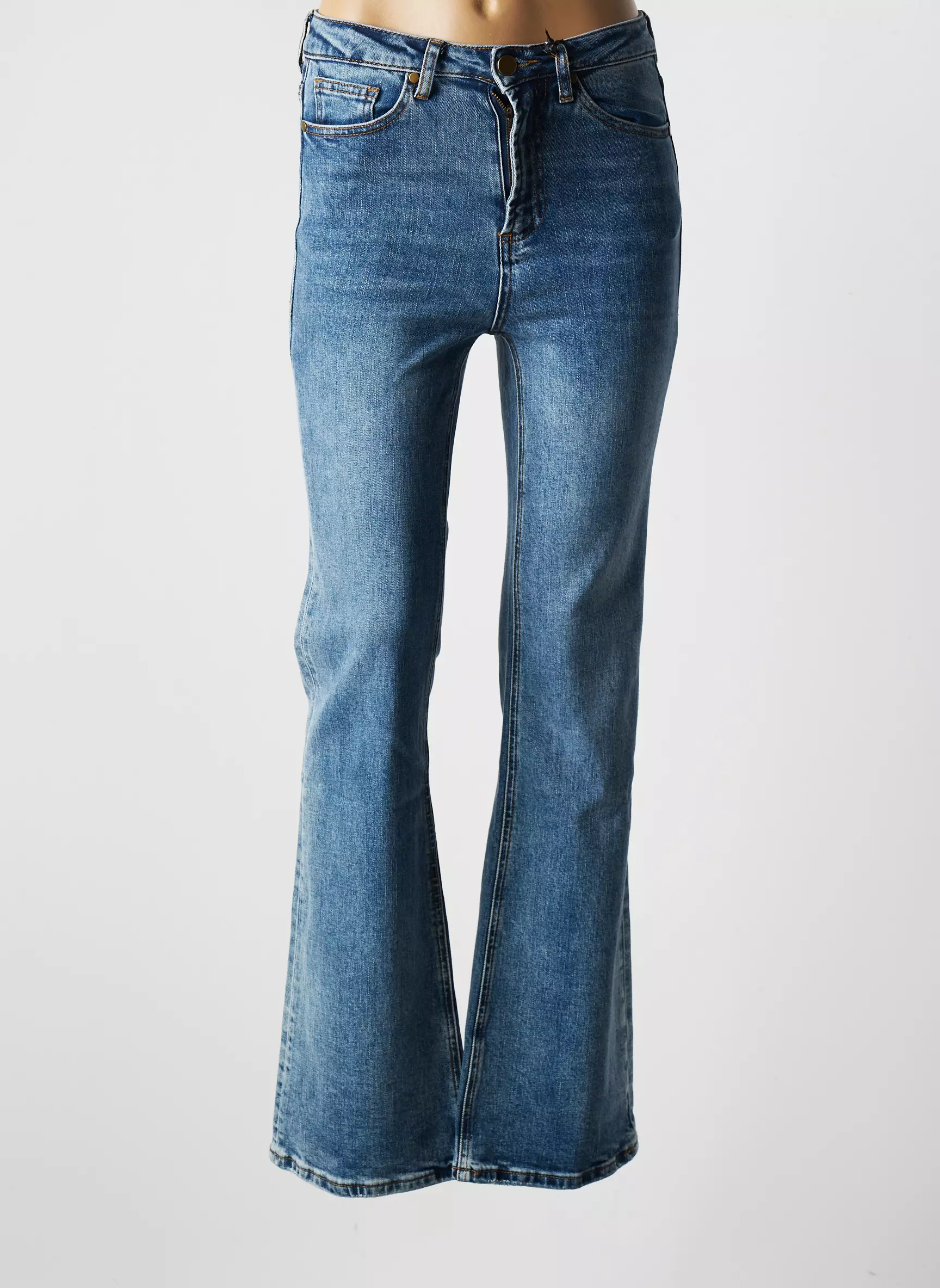 La Petite Etoile Jean Flare Femme couleur bleu