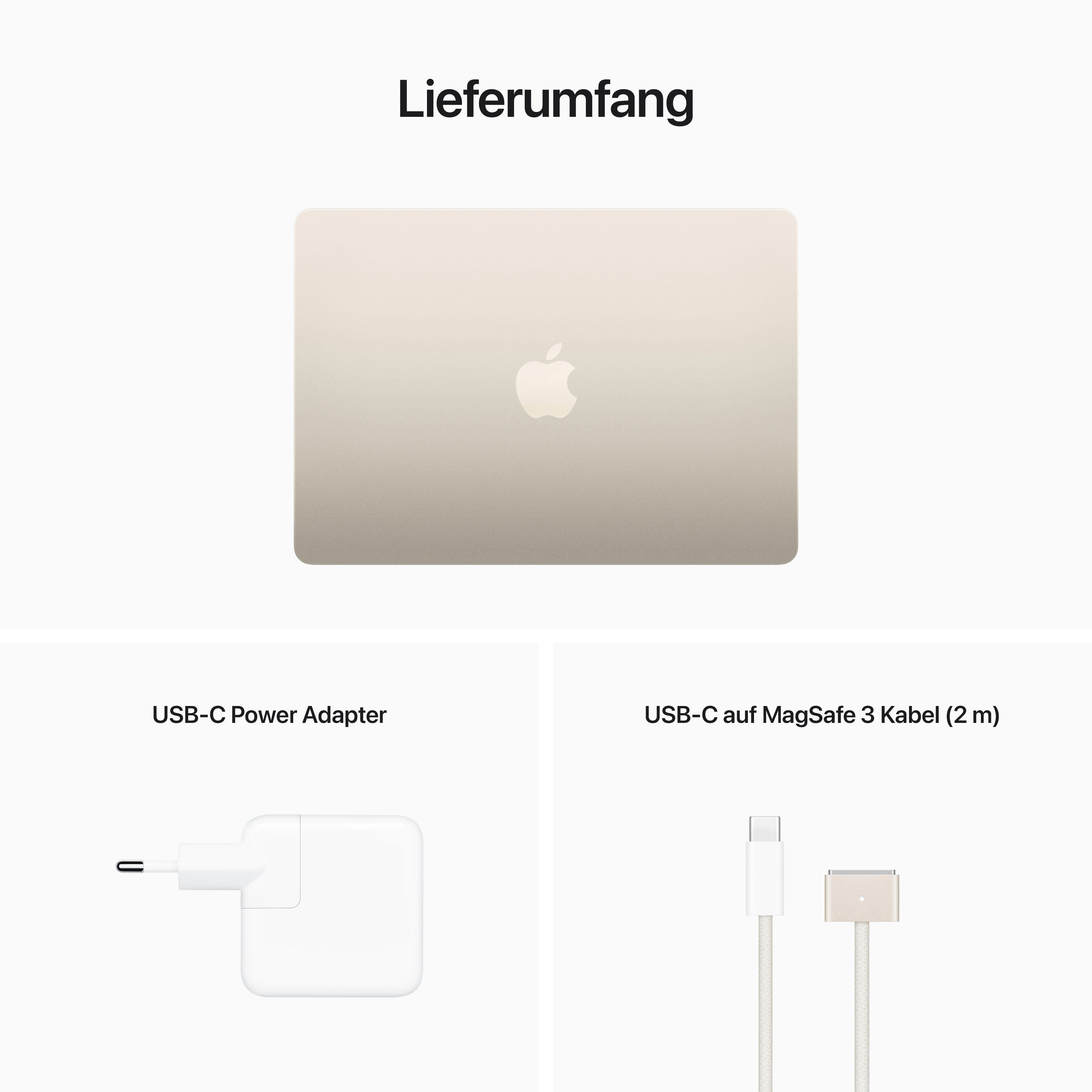 Apple MacBook Air 13'' Notebook (34,46 cm/13,6 Zoll, Apple M2, 8-Core GPU, 1000 GB SSD)