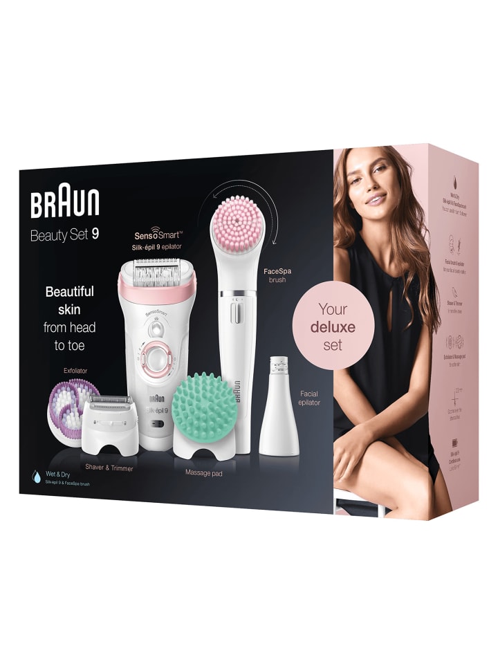 Braun Epilierer Silk-épil 9 SensoSmart 9/995 Beauty set in weiß günstig kaufen onesize