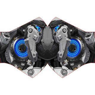 ** % SALE % ** Wild Bangarang Face Mask - Blue Mecha Size M