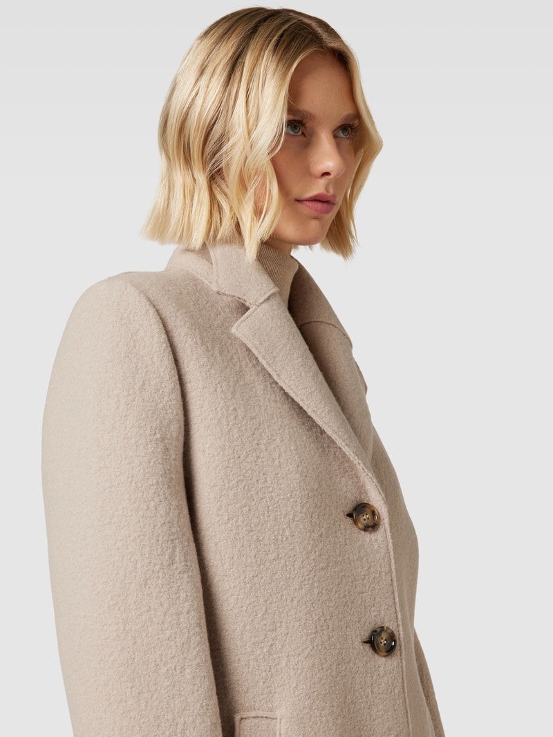 Jacke mit Knopfleiste in beige
