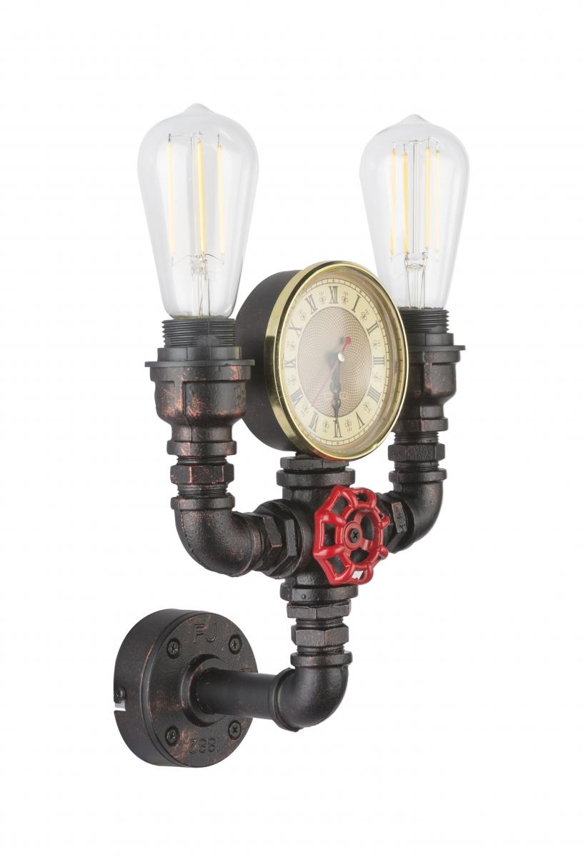 Globo Lighting - BAYUDA - Wandleuchte Metall schwarz, 2x E27