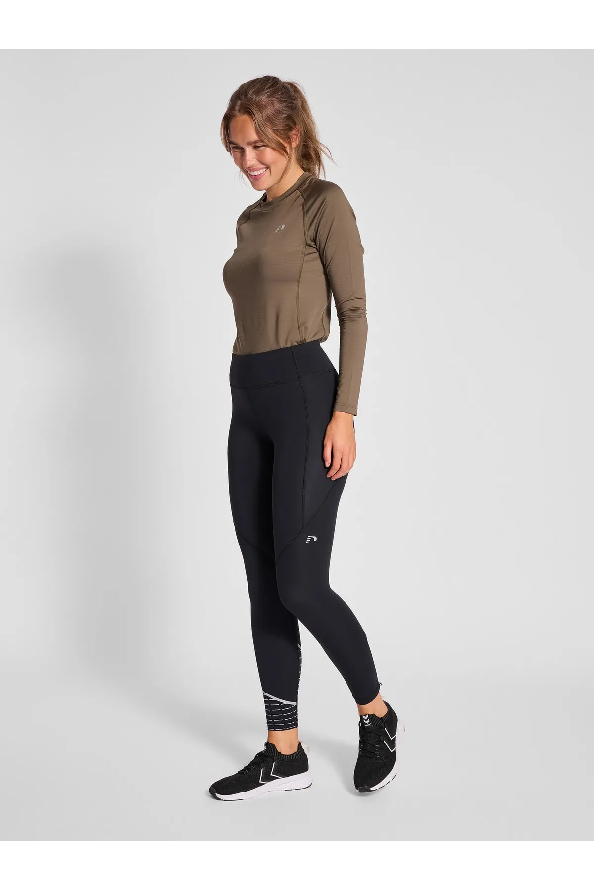 NEWLİNE  Sport-Leggings - Schwarz - Mittlerer Bund