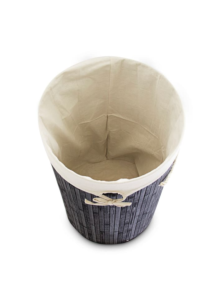 relaxdays Wäschekorb in Schwarz - (H)65 x Ø41 cm günstig kaufen onesize