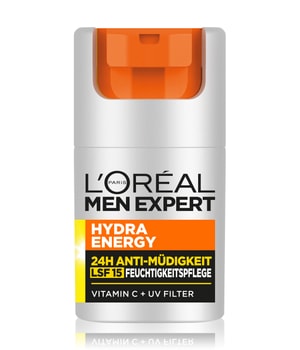 L'Oréal Men Expert Hydra Energy 24H Anti-Müdigkeit Feuchtigkeitspflege mit LSF15 Gesichtscreme-50 ml