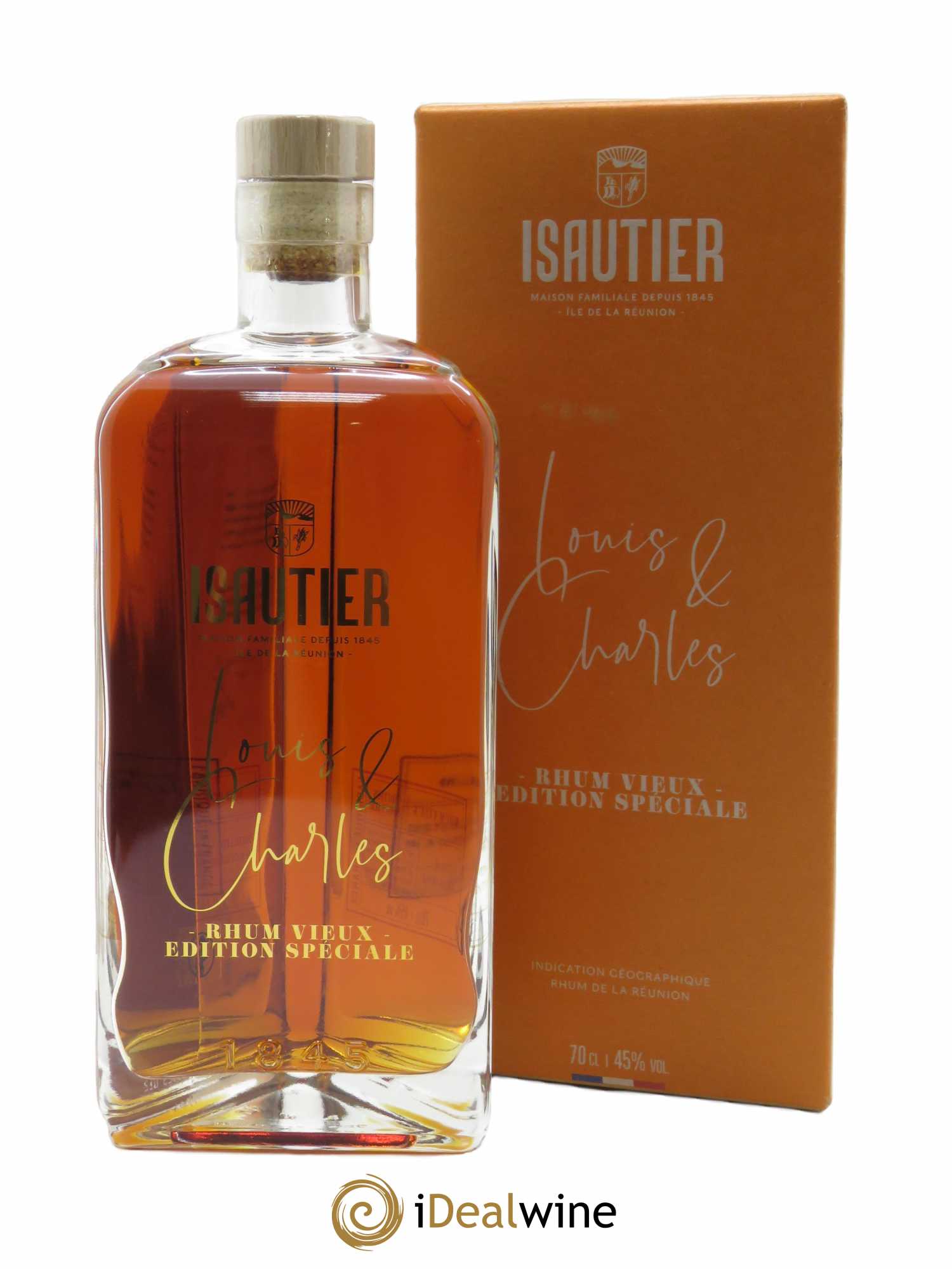 Isautier Louis & Charles Rhum Vieux (70cl)  - Lot de 1 Bouteille