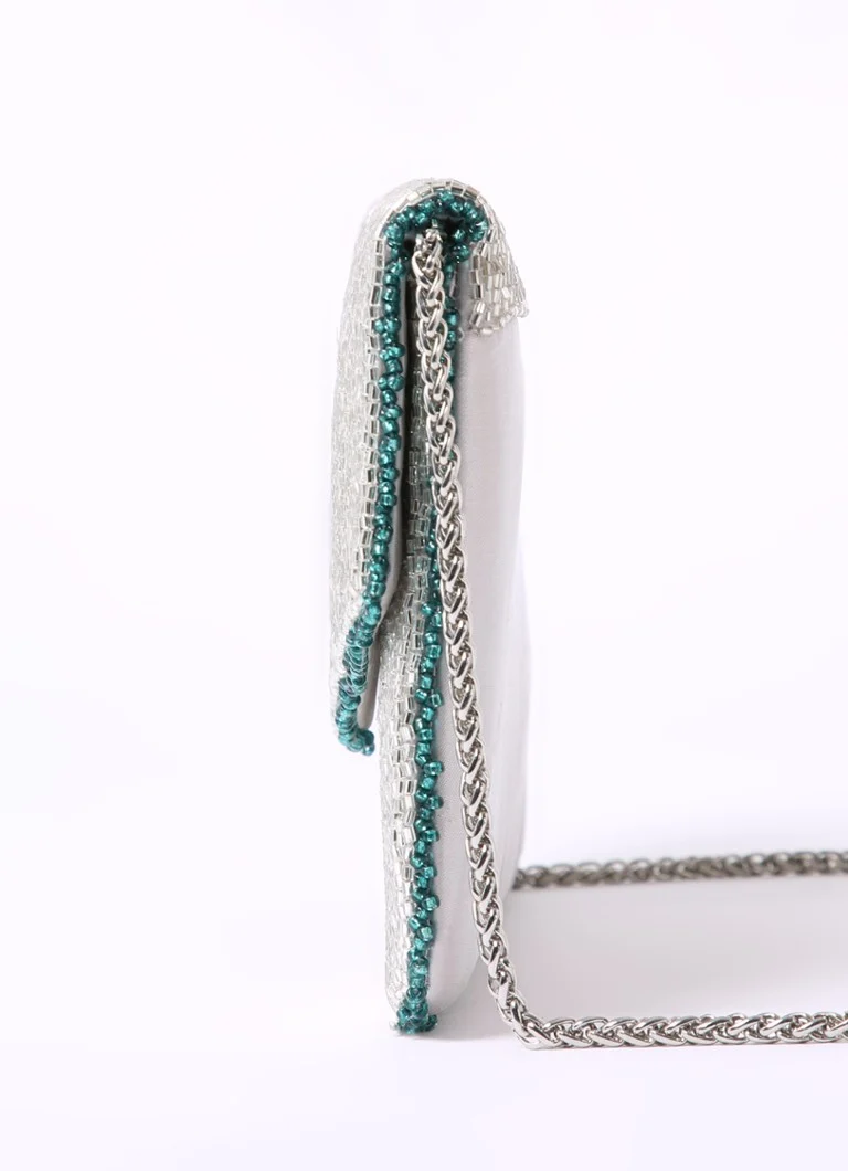 Pochette Becksöndergaard brillante ornée de strass