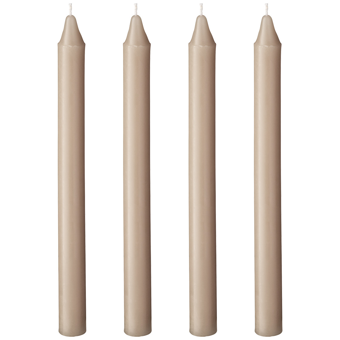4 Stabkerzen unifarbend