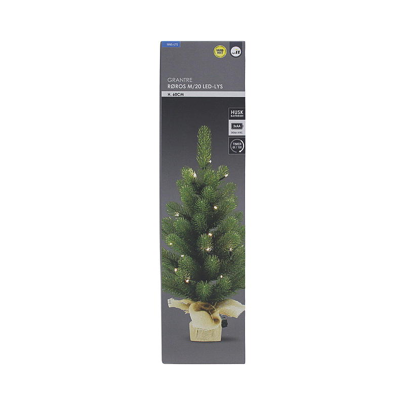 Home Røros prydtre 60 cm, 20 LED-lys