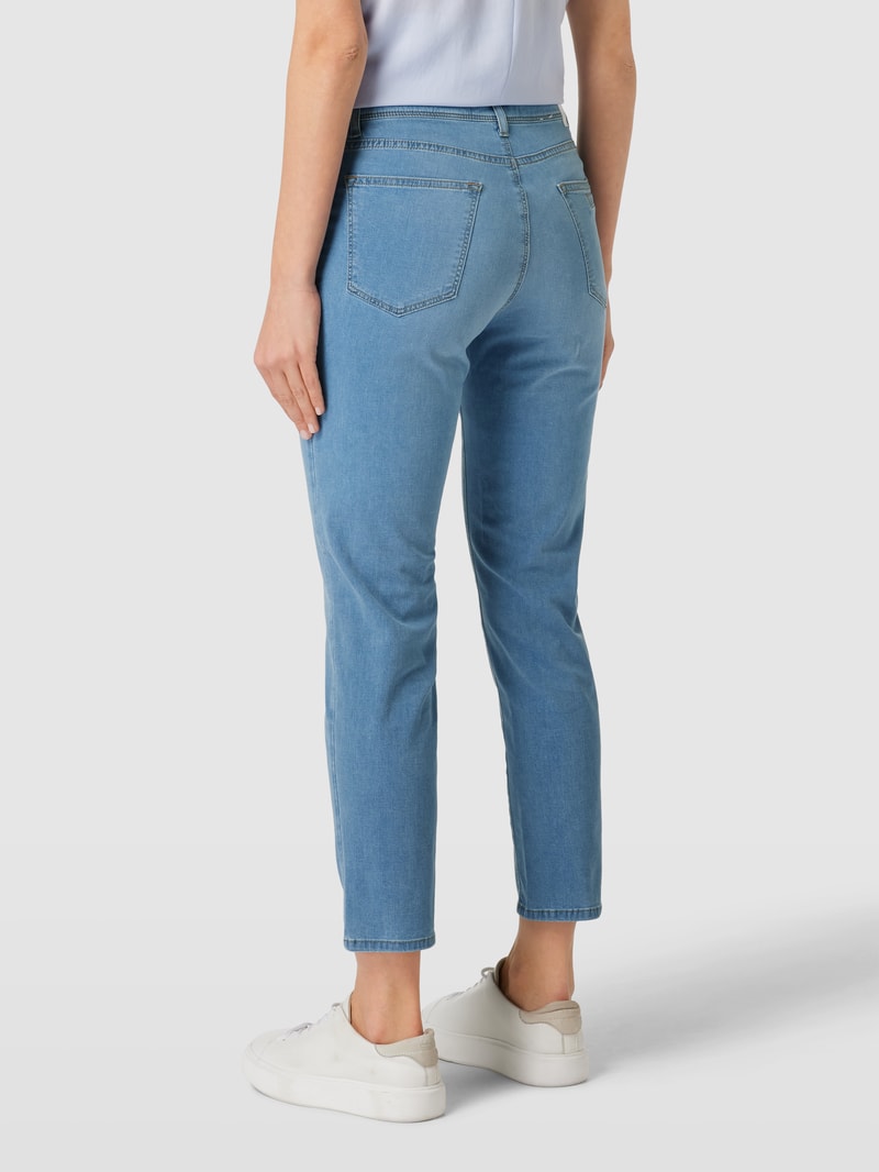 Jeans mit Label-Patch Modell 'Mary' in bleu