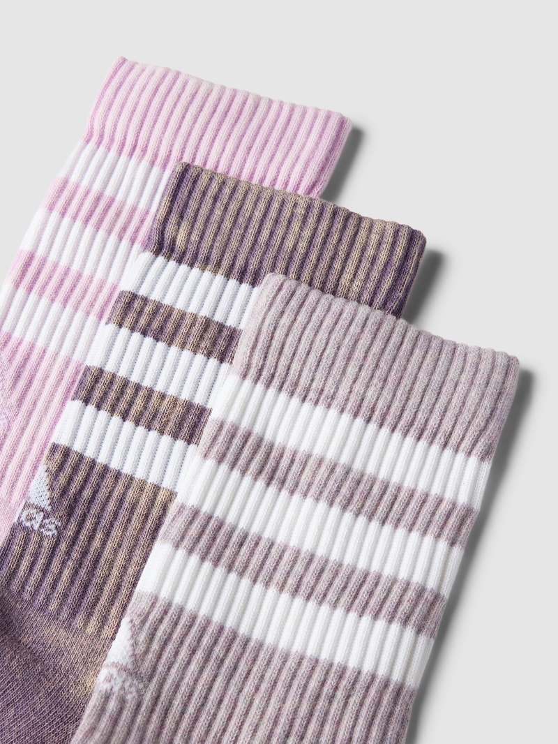 Socken mit Label-Stitching im 3er-Pack in flieder