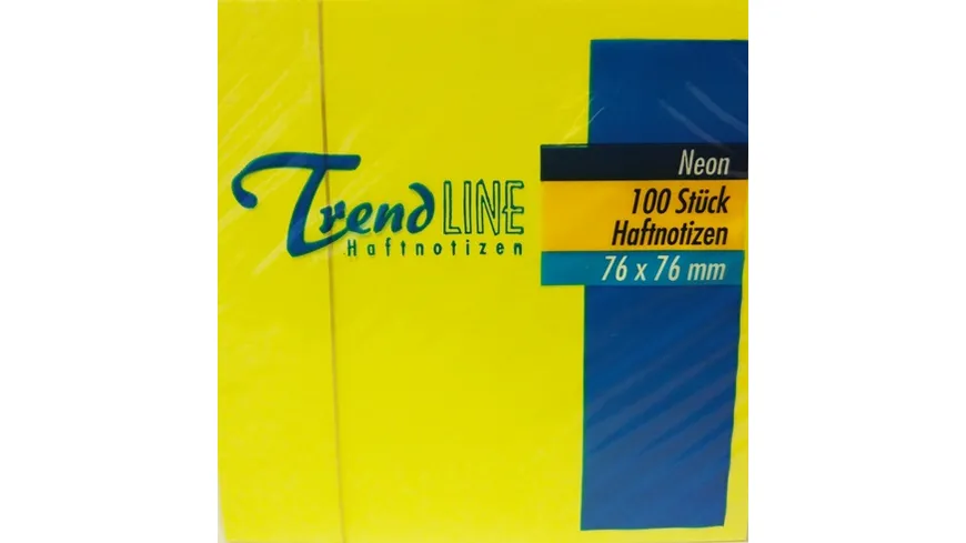 TrendLINE Haftnotiz Neon Notes 1 x 100 Blatt sortiert mehrfarbig