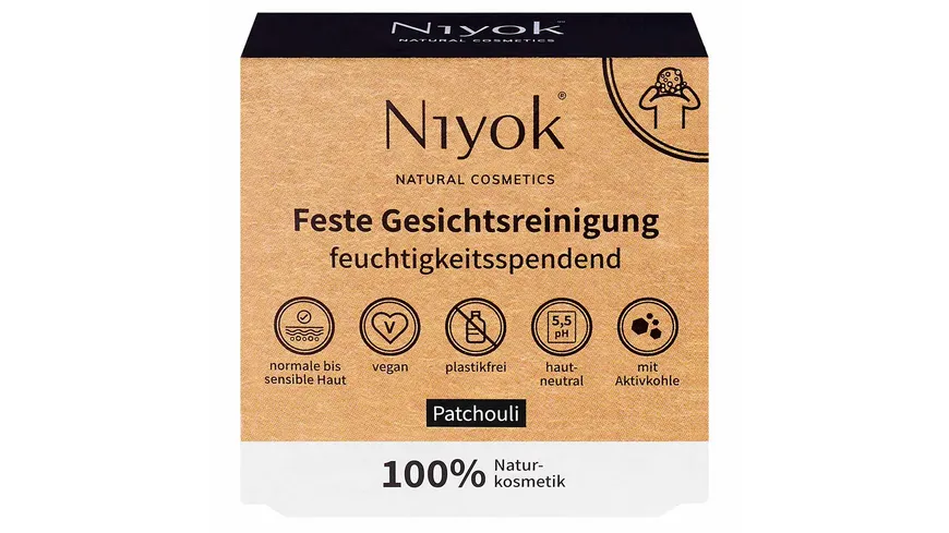 Niyok Feste Gesichtsreinigung Patchouli 80 g