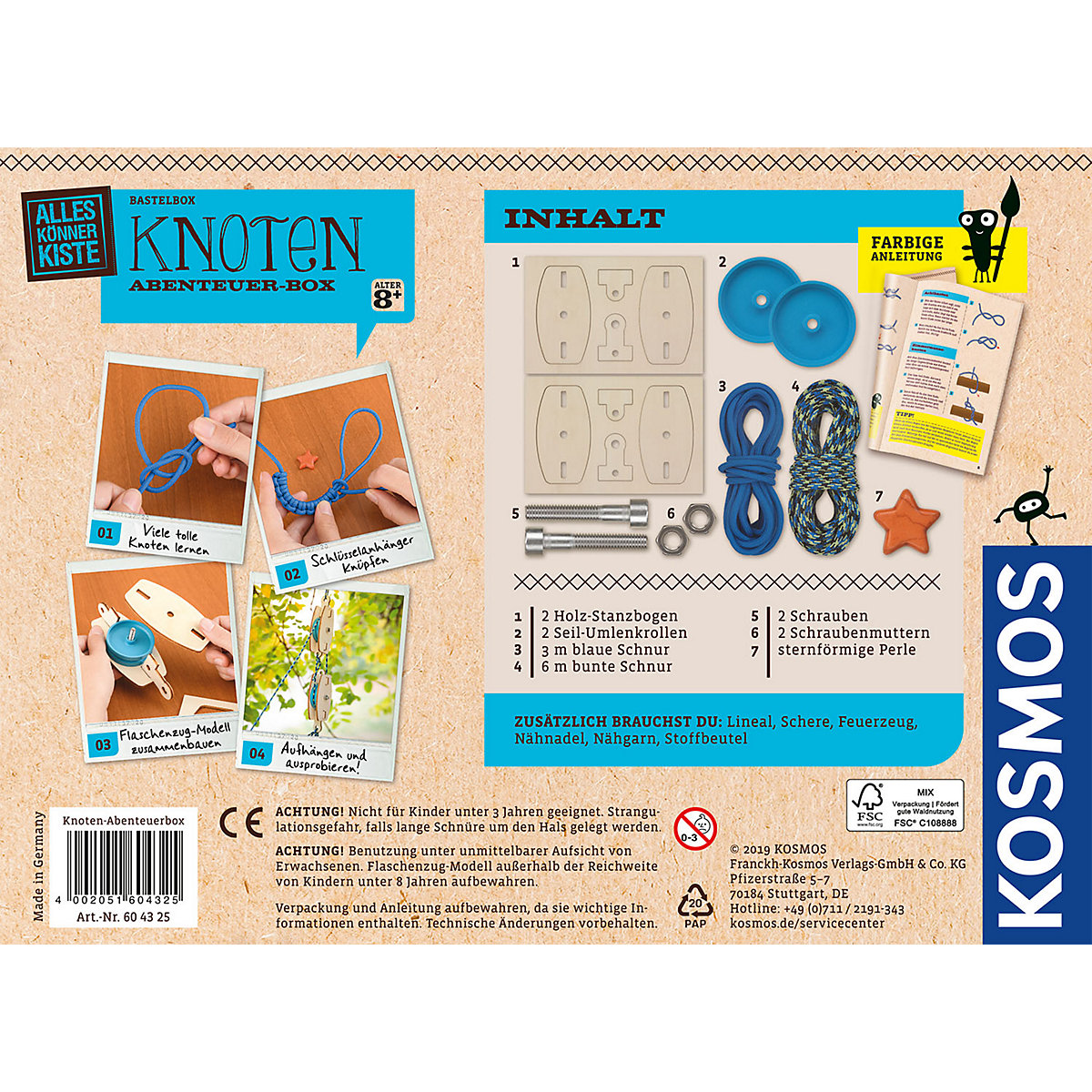Alleskönnerkiste - Bastelbox Knoten Abenteuer-Box