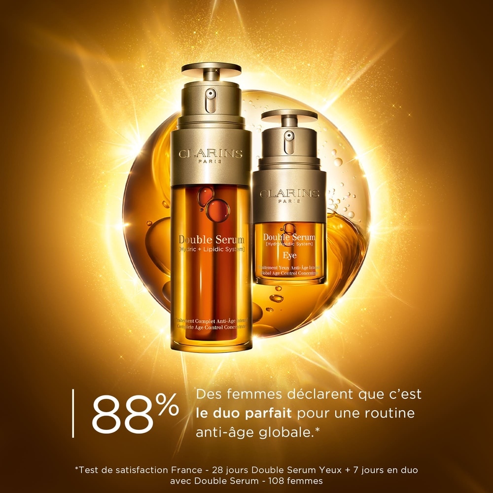 Clarins Double Serum Eye   Traitement Yeux Antiâge Intensif Contour des yeux