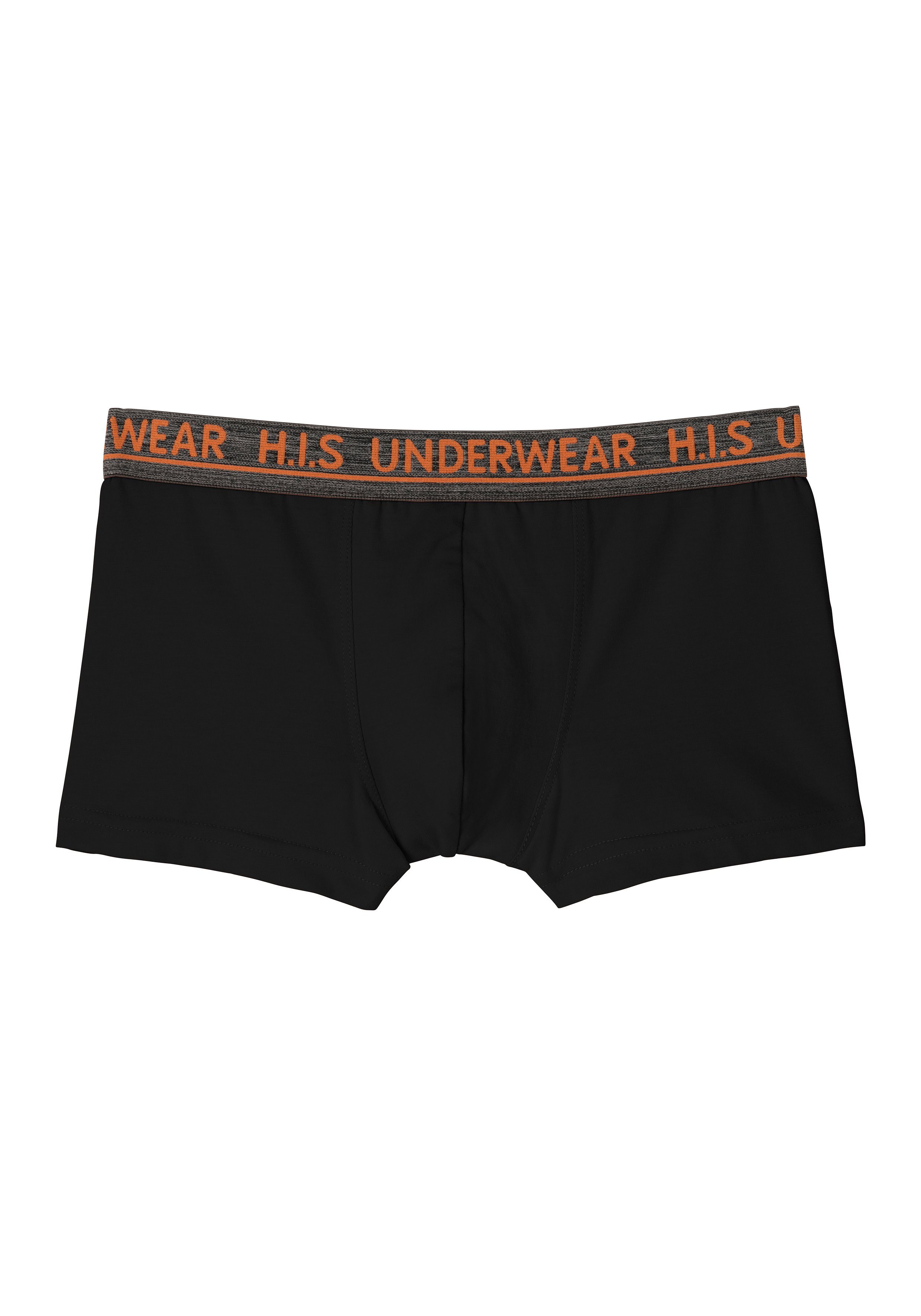 H.I.S Boxer (Packung, 4-St) für Jungen mit meliertem Logo Webbund