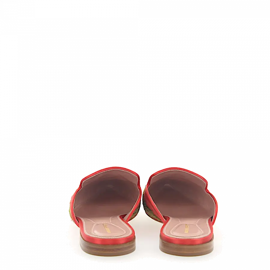 Alberta Ferretti - Pantoletten MIA Satin - orange