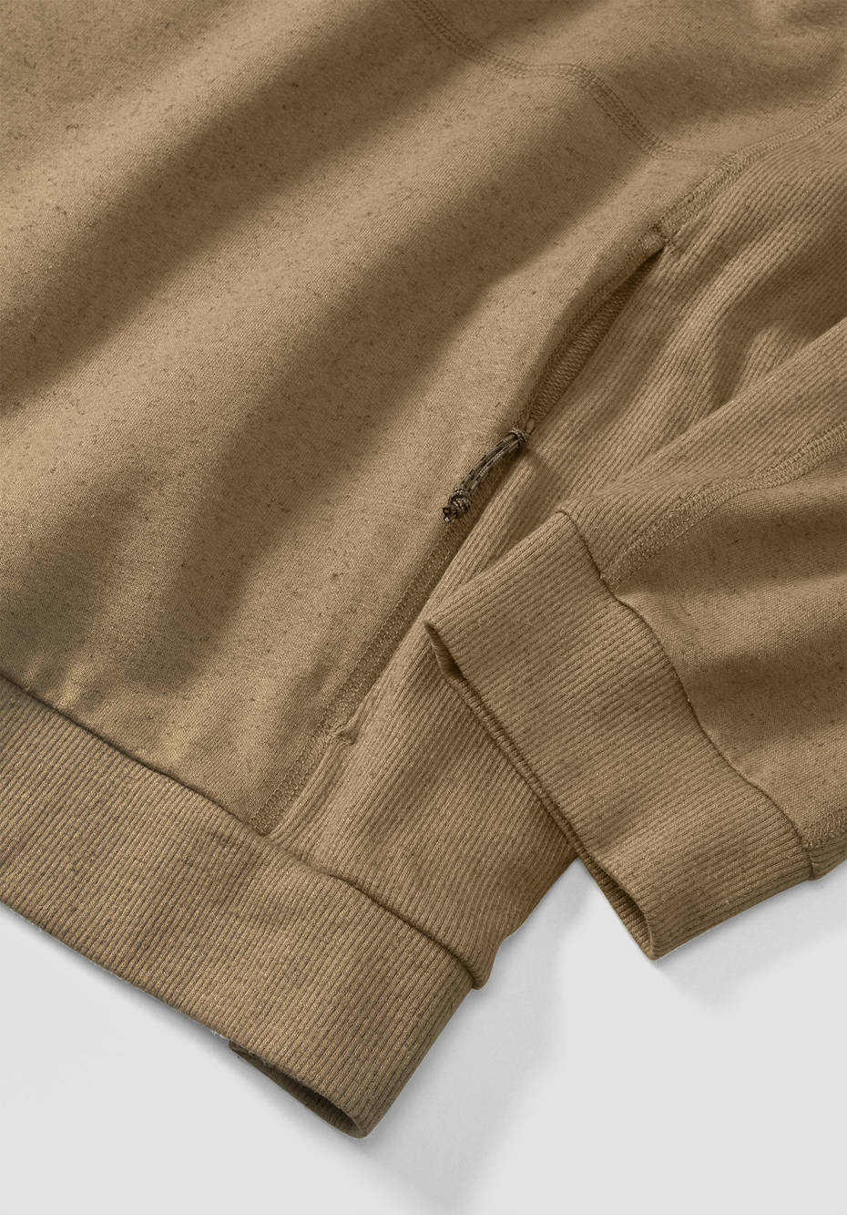 Sweatshirt aus Bio-Baumwolle mit Hanf und Schurwolle